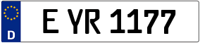 Trailer License Plate